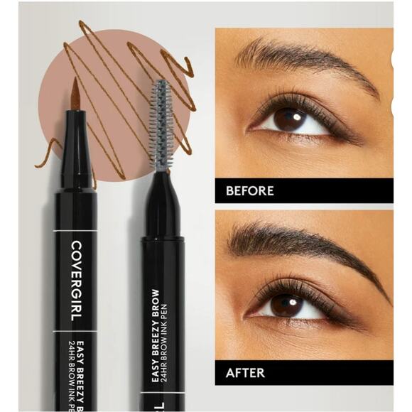 NEW Covergirl Easy Breezy Brow INK PEN Soft Blonde Eyebrow Pencil Smudge Proof - Picture 3 of 11